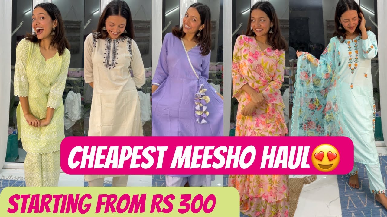 🌻Meesho Kurti/Kurta Set Haul Starting Rs.278|😃Amazon Kurti Set Haul|  Meesho